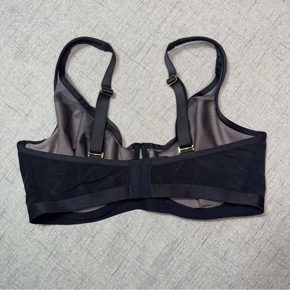 Soma Unbelievable Lift Scoop Balconette Bra Black Size 38DDD New